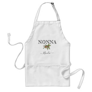 Custom Name Personalized Nonna Apron With Pockets