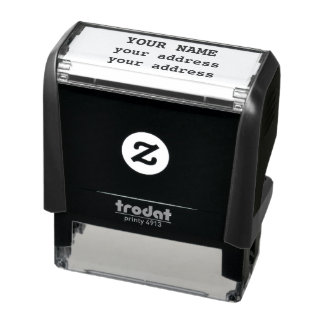 Custom Name Personalized Self-inking Simple Stamp 
