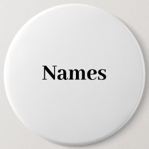 Custom Name Personalized Text 6 Cm Round Badge
