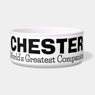 Custom name pet bowl for best dog companion