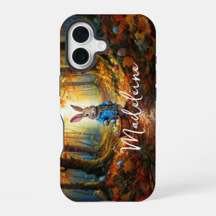 Custom Name Peter Easter Bunny with Easter Eggs iPhone 16 Case