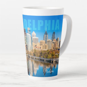 Custom Name Philadelphia Pennsylvania Latte Mug