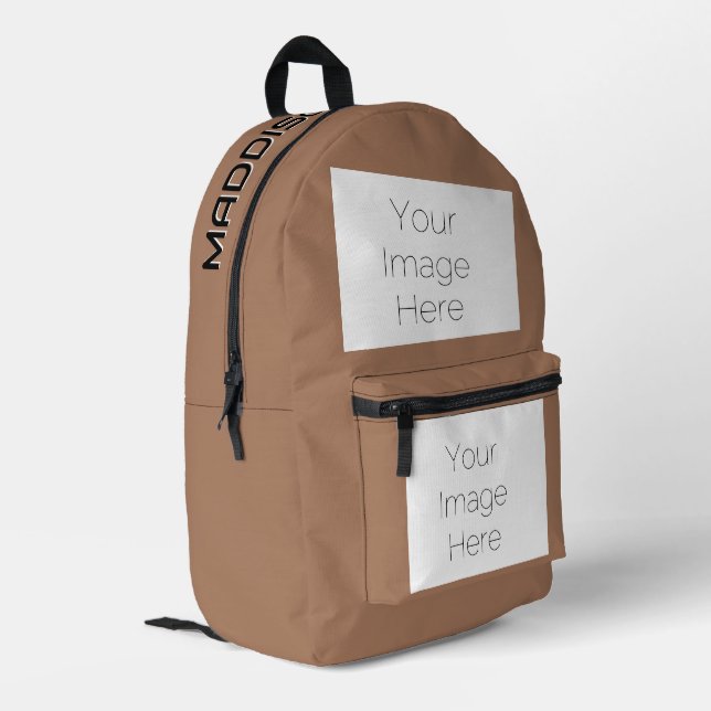 Custom Name & Photo Backpack (Back Corner Left)