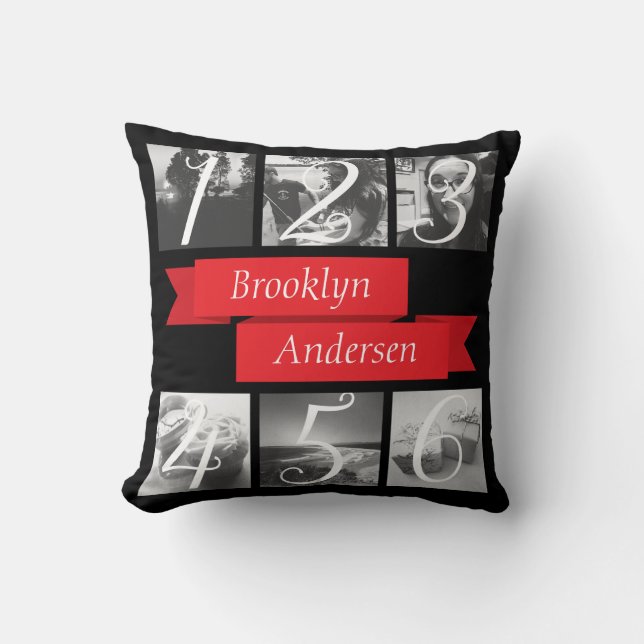 Custom Name Photo Create Your Own Cushion (Front)