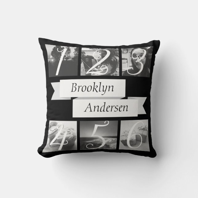 Custom Name Photo Create Your Own Cushion (Front)