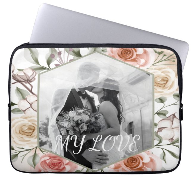 Custom Name Photo Electronics Bag (Front)