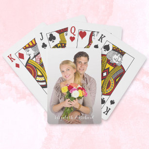 Custom Name Photo Playing Cards