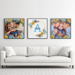 Custom Name photo Wildflowers Print 