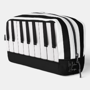 Custom Name Piano Keys Dopp Kit