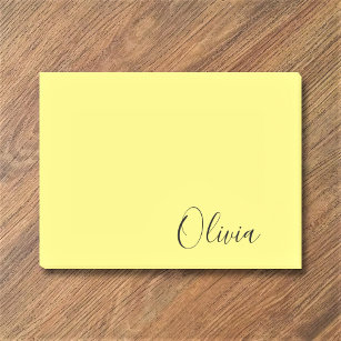 Custom Name Pick Background Colour Post-it Notes