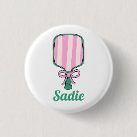 Custom Name Pickleball Bag Button
