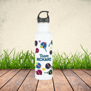 Custom Name Pickleball Sports Team Colourful  710 Ml Water Bottle