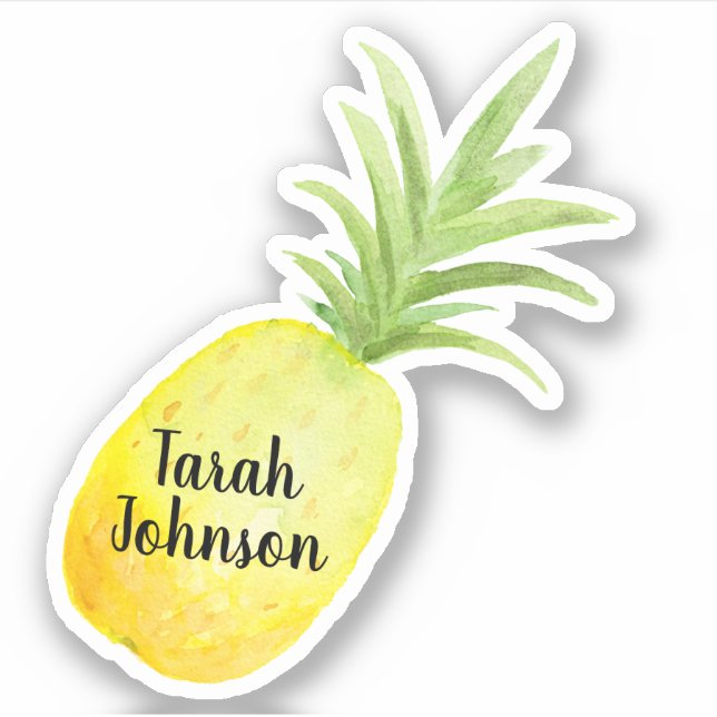 Custom Name Pineapple Sticker (Front)