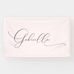 Custom Name Pink Banner