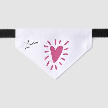 Custom Name Pink Heart