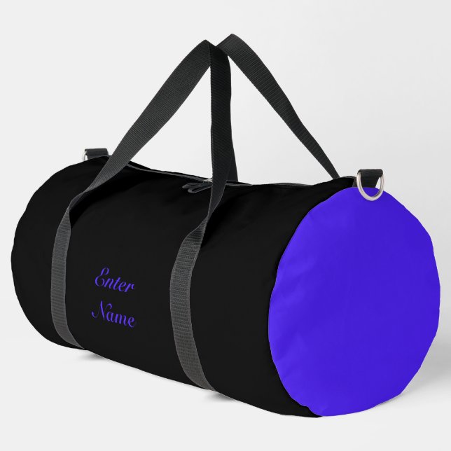 Custom Name Pink Purple Gym Bag JK 2022 (Left Corner)