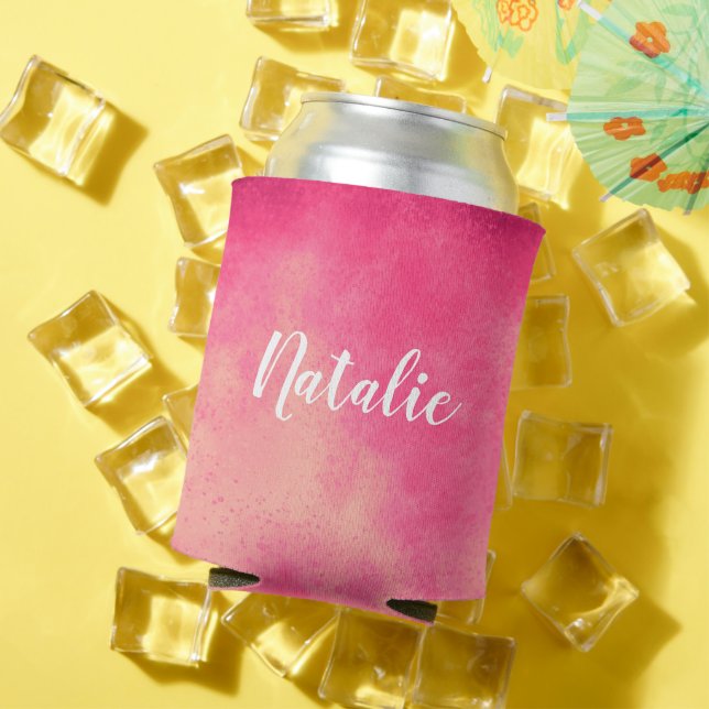 Custom Name Pink Sandstorm Cooler (In Situ Summer)