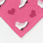Custom name pink skates and hearts