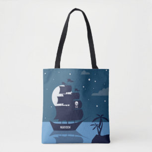 Custom name Pirate Ship bags
