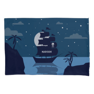 Custom name Pirate Ship pillowcases
