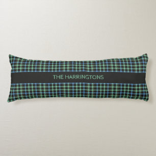 Custom Name Plaid / Tartan Pattern Body Cushion