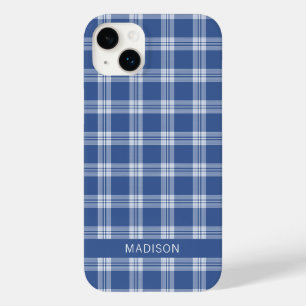 Custom Name Plaid / Tartan Pattern Case-Mate iPhone 14 Plus Case
