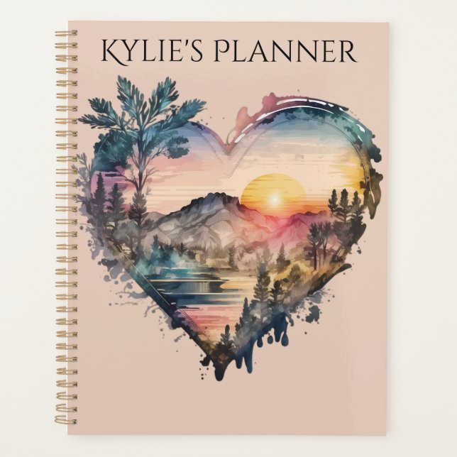 Custom Name Planner, Customised Planner (Front)