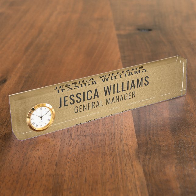 Custom Name Plate | Personalised Desk Name Sign (Side)