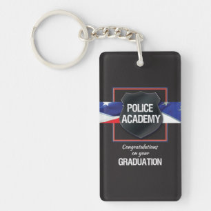Custom Name, Police Academy Graduation Key Ring