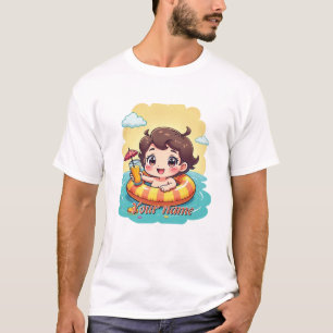 Custom Name Pool Float Summer Design T-Shirt