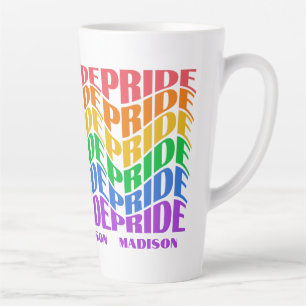 Custom Name Pride Latte Mug
