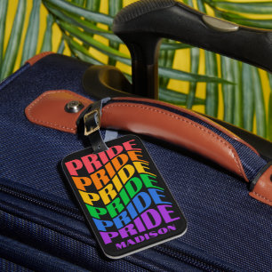 Custom Name Pride Luggage Tag