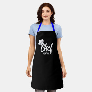Custom Name Print Kitchen Apron for Women & Men