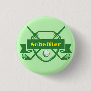 Custom Name Pro Golf Player Fan Club 3 Cm Round Badge