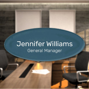 Custom Name Professional Title Employee Tag