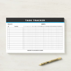 Custom Name Project Task Tracker Post-It Notes