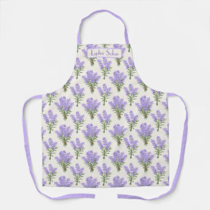 Custom Name Provence Lavender  Apron