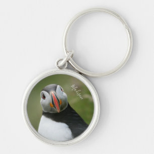 Custom name Puffin key chains