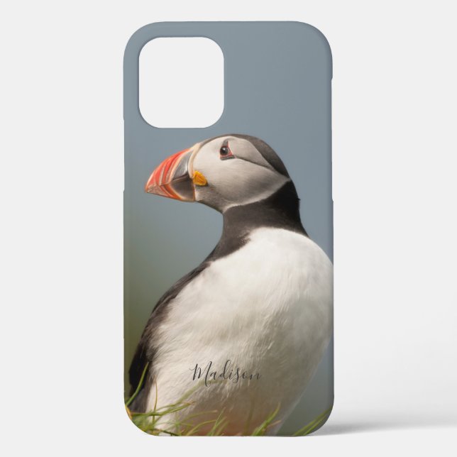 Custom name Puffin phone cases (Back)
