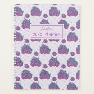 Custom Name Purple Berries Planner