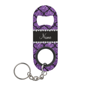 Custom name purple glitter moroccan