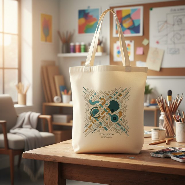 Custom Name & QR Code Business Tote Bag (Creator Uploaded)