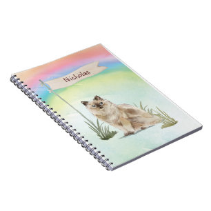 Custom Name Ragdoll Cat Pet Notebook