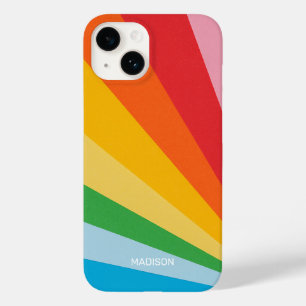 Custom Name Rainbow Colors Case-Mate iPhone 14 Case
