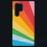 Custom Name Rainbow Colours Samsung Galaxy Case<br><div class="desc">See my store for more rainbow / pride items.</div>