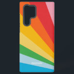 Custom Name Rainbow Colours Samsung Galaxy Case<br><div class="desc">See my store for more rainbow / pride items.</div>
