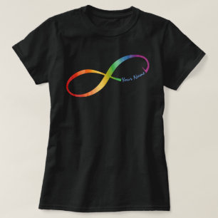 Custom Name Rainbow Infinity T-Shirt