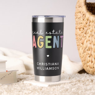 Custom Name Real Estate Agent   Realtor Gifts Insulated Tumbler