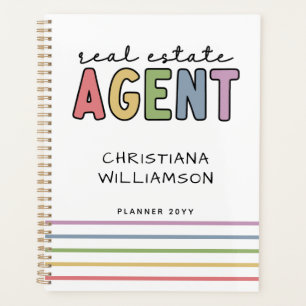 Custom Name Real Estate Agent   Realtor Gifts Planner