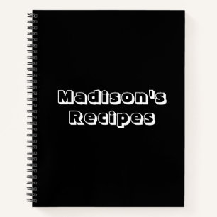 Custom Name Recipe Book Mother's day Birthday gift